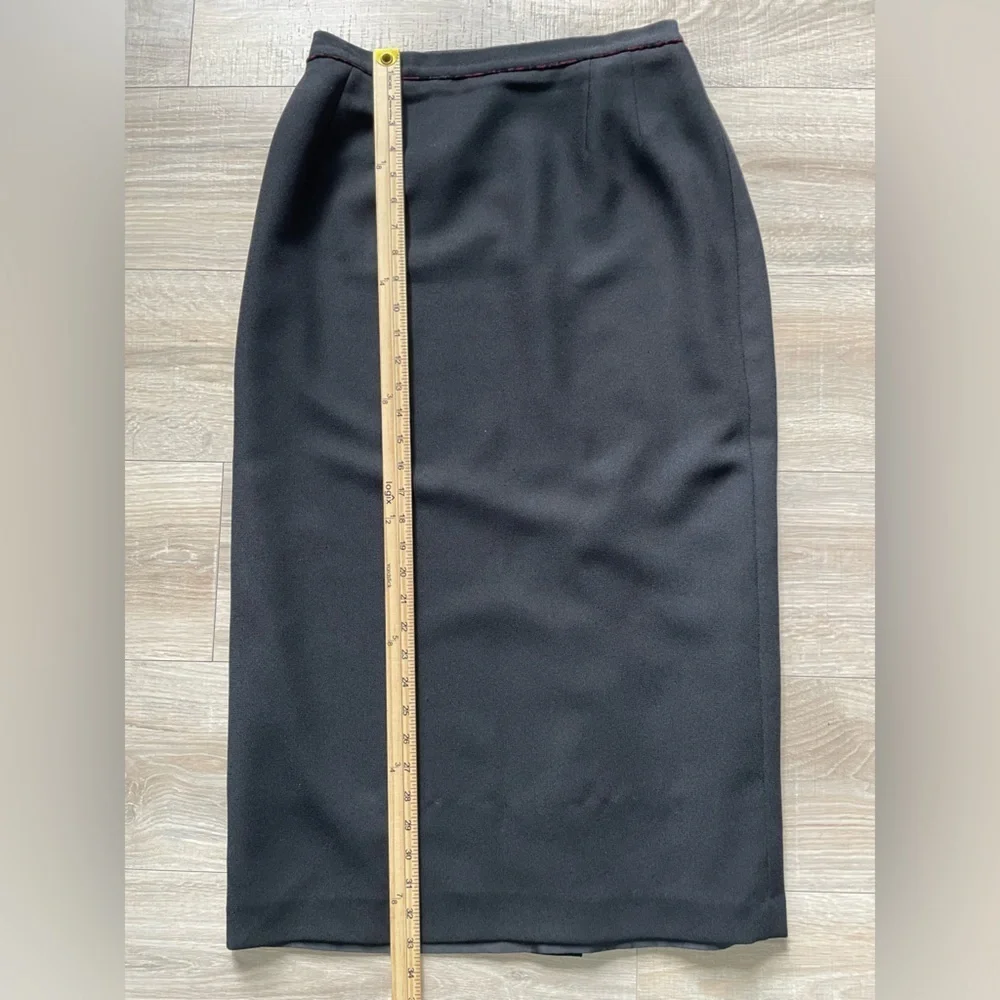 Kasper & Company ASL Burgundy & Black Skirt Suit | Women’s 14